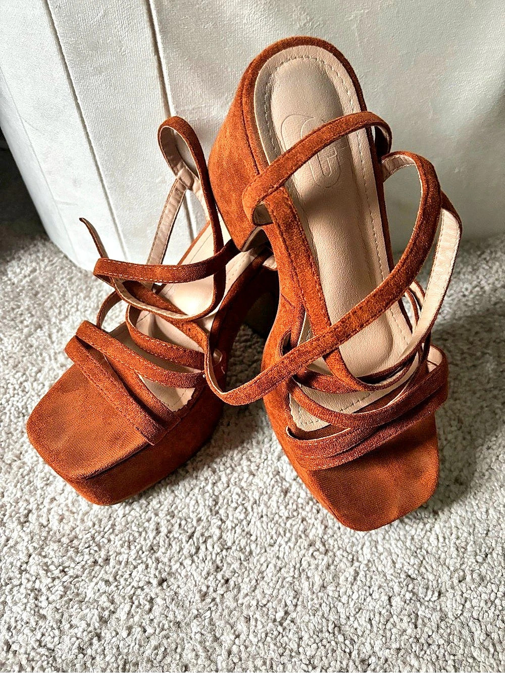 Brown Strappy Heels